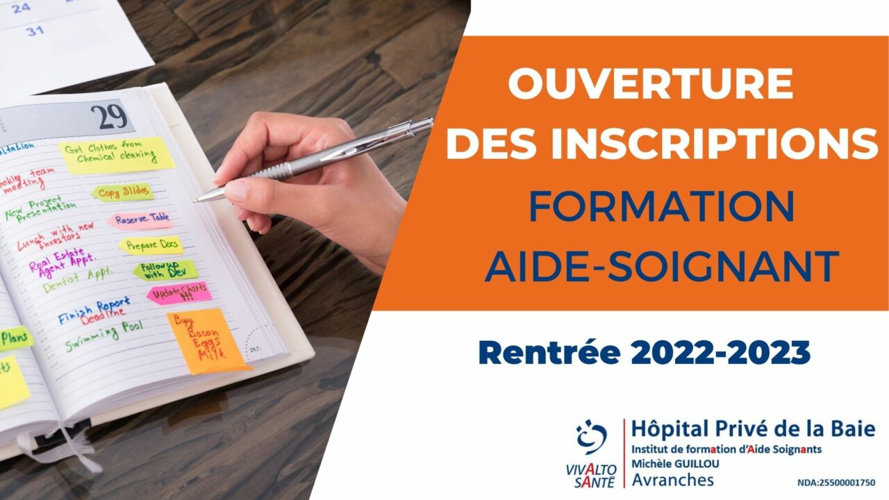 Ouverture des inscriptions le 15 avril Formation aidesoignant